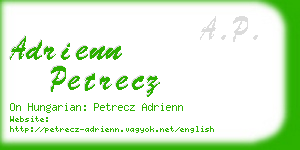 adrienn petrecz business card